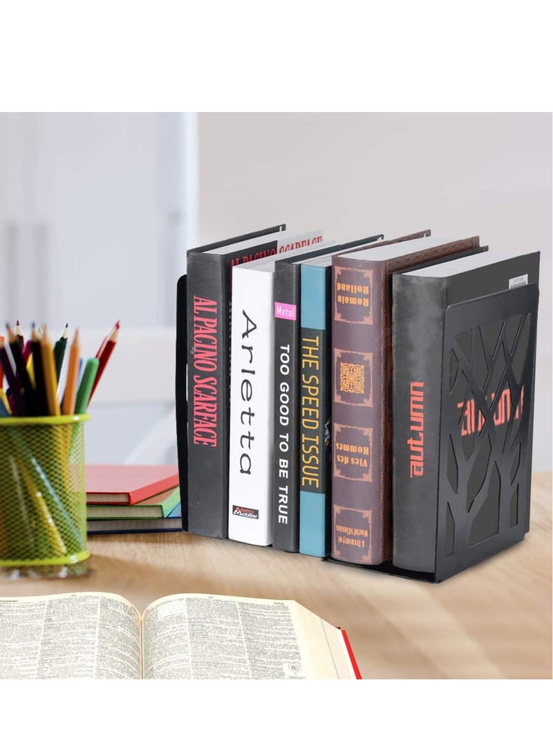 Zikra 1 Pairs Book Ends for Shelves Bookends for Office, Book Ends for Heavy Books Book Shelf Holder Stand Home Decorative - Image 4