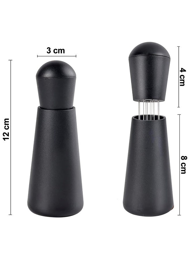 JS Coffee Needle Espresso Dispensing Tool, Coffee Ground Stirrer with Aluminum Stand, for Professional Coffee Shops and Cafes, Black - Image 5