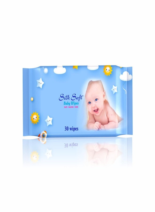 Silk Soft Baby Wet Wipes - 360 Wipes (30 x 12 Packs) | Fragrance-Free, Alcohol-Free & Hypoallergenic | Extra Thick, Moisturizing & Gentle on Sensitive Baby Skin - Image 2