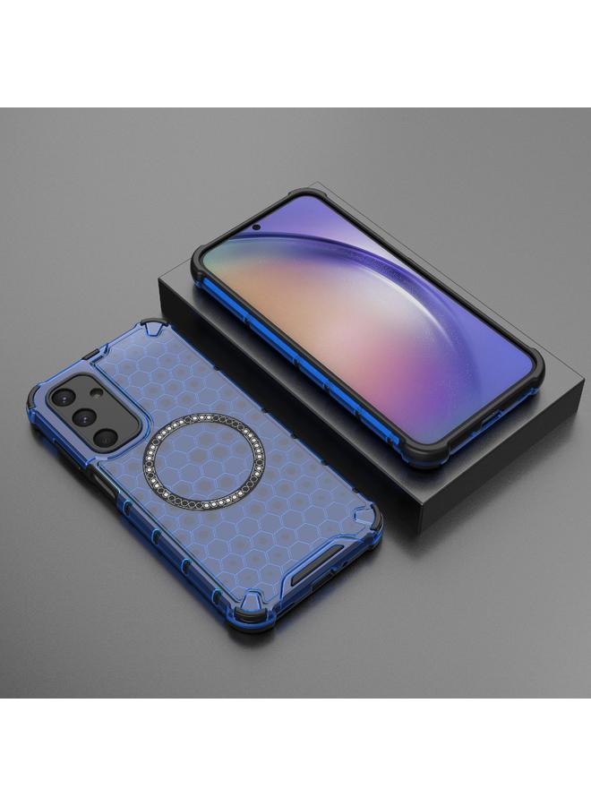 اس-توب جراب لهاتف Samsung Galaxy M35 5G مع حلقة مغناطيسية قرص العسل، جراب هاتف مقاوم للصدمات - Image 2
