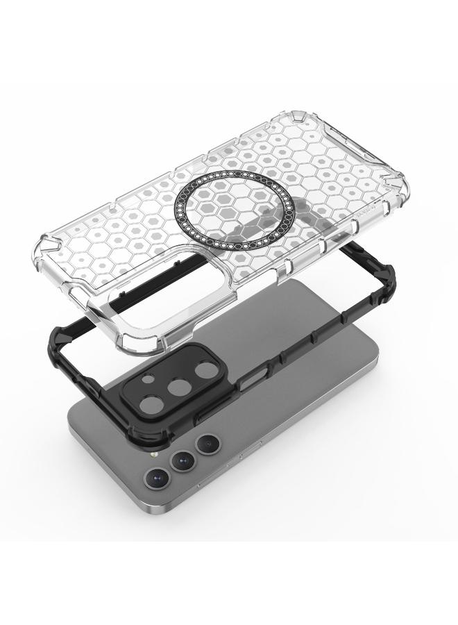 اس-توب جراب لهاتف Samsung Galaxy M35 5G مع حلقة مغناطيسية قرص العسل، جراب هاتف مقاوم للصدمات - Image 5