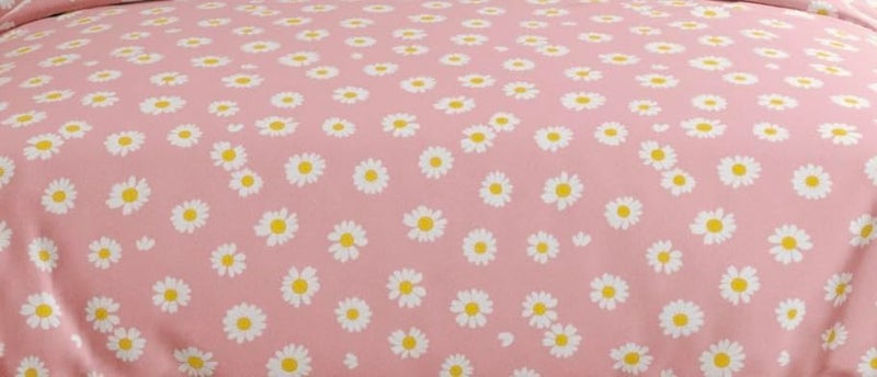 Subtlespreads Premium Duvet Cover/Comforter Cover/Quilt/Blanket/Razai Cover Dohar with Zipper Closure (Pink Sunflower, Single Duvet Cover 60x90) - Image 2
