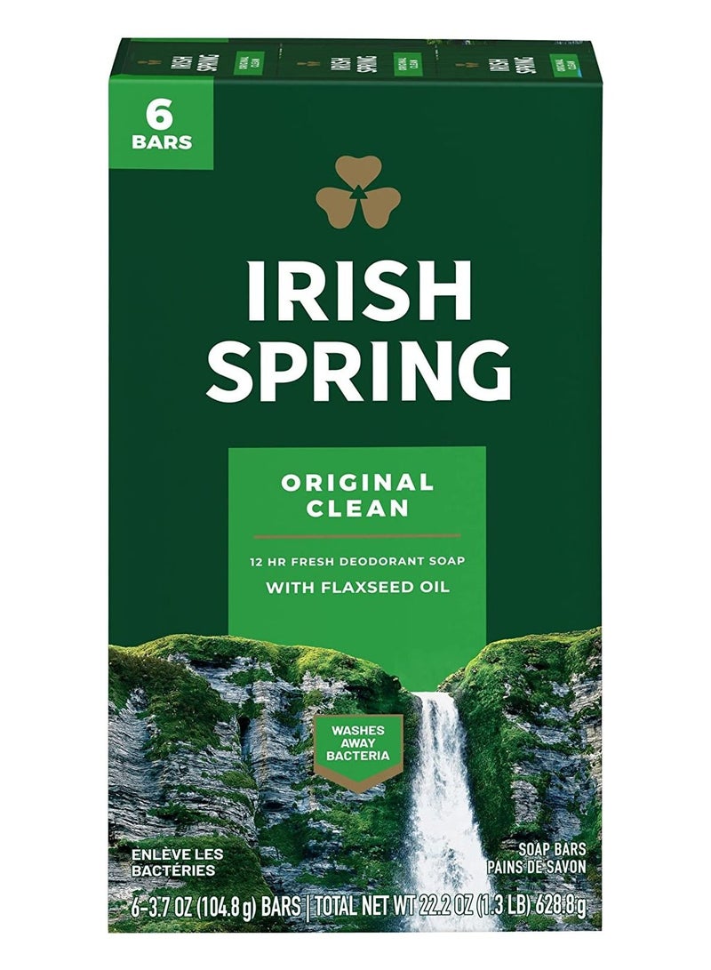 Irish Spring Irish Spring Deodorant Soap Original 6 Count  - Image 1