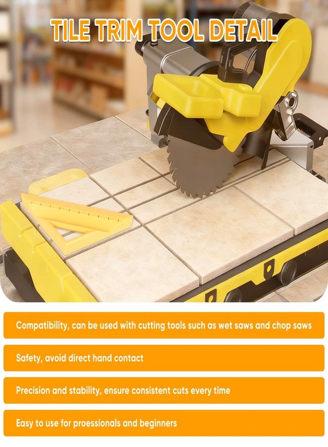 VAKPAT Tile Tool, Tile Edge Trim Cutting Tool for Installation, Precise 45-Degree Miter Cut Tile Trim Square Accessories for Pro and Beginner - Image 5