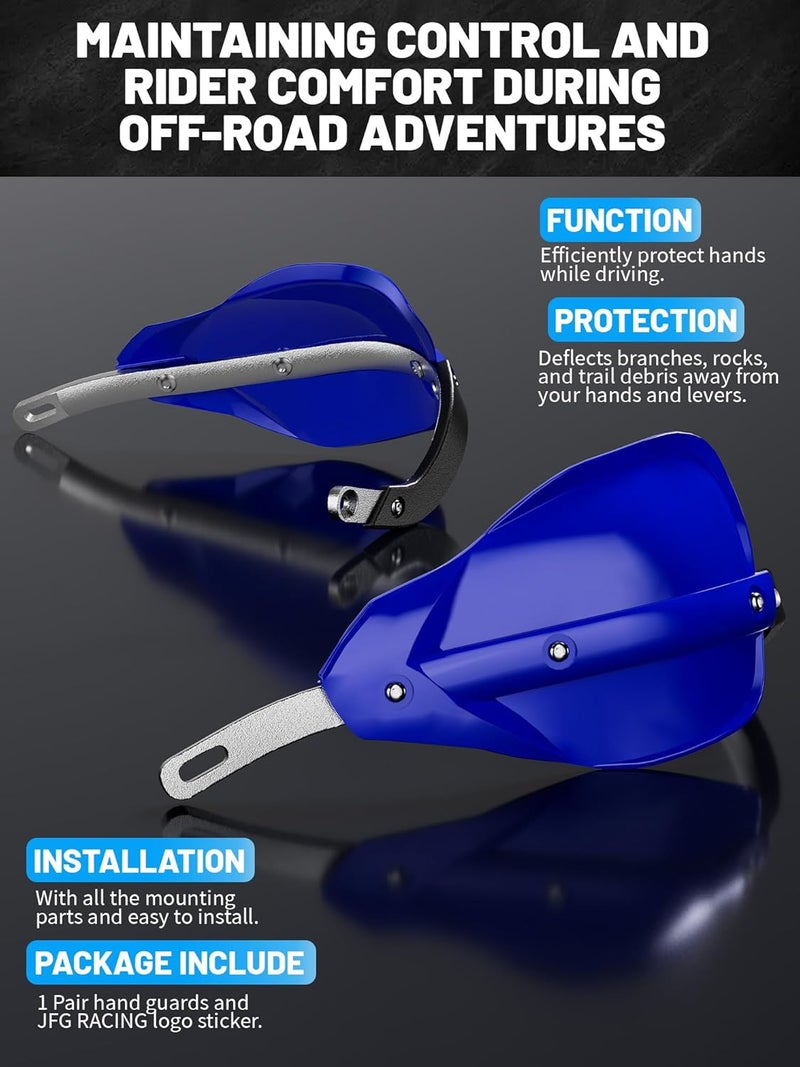 SOOMJ JFG RACING Blue Motocross Handguards for 7/8 inch and 1 1/8 inch Motorcycles - Image 4