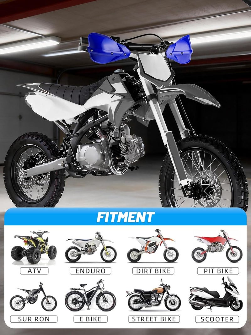 SOOMJ JFG RACING Blue Motocross Handguards for 7/8 inch and 1 1/8 inch Motorcycles - Image 2