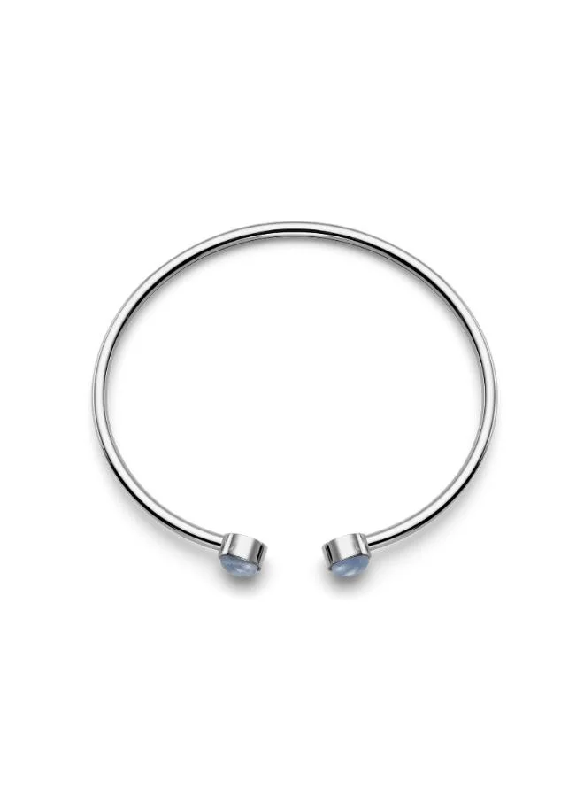Olivia Burton Women's Purple Agate and Stainless Steel Bangle