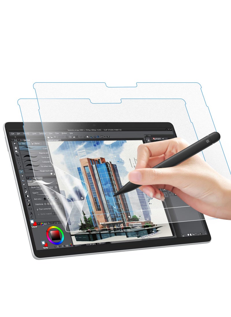 MoKo MoKo 2-Pack Paper Screen Protector for Microsoft Surface Pro 11 2024, Surface Pro 10 / Pro 9 / Pro 8 / Pro X - 13 Inch, Anti-Glare Anti Scratch Writable PET Film, Compatible with Surface Pen, Matte  - Image 1