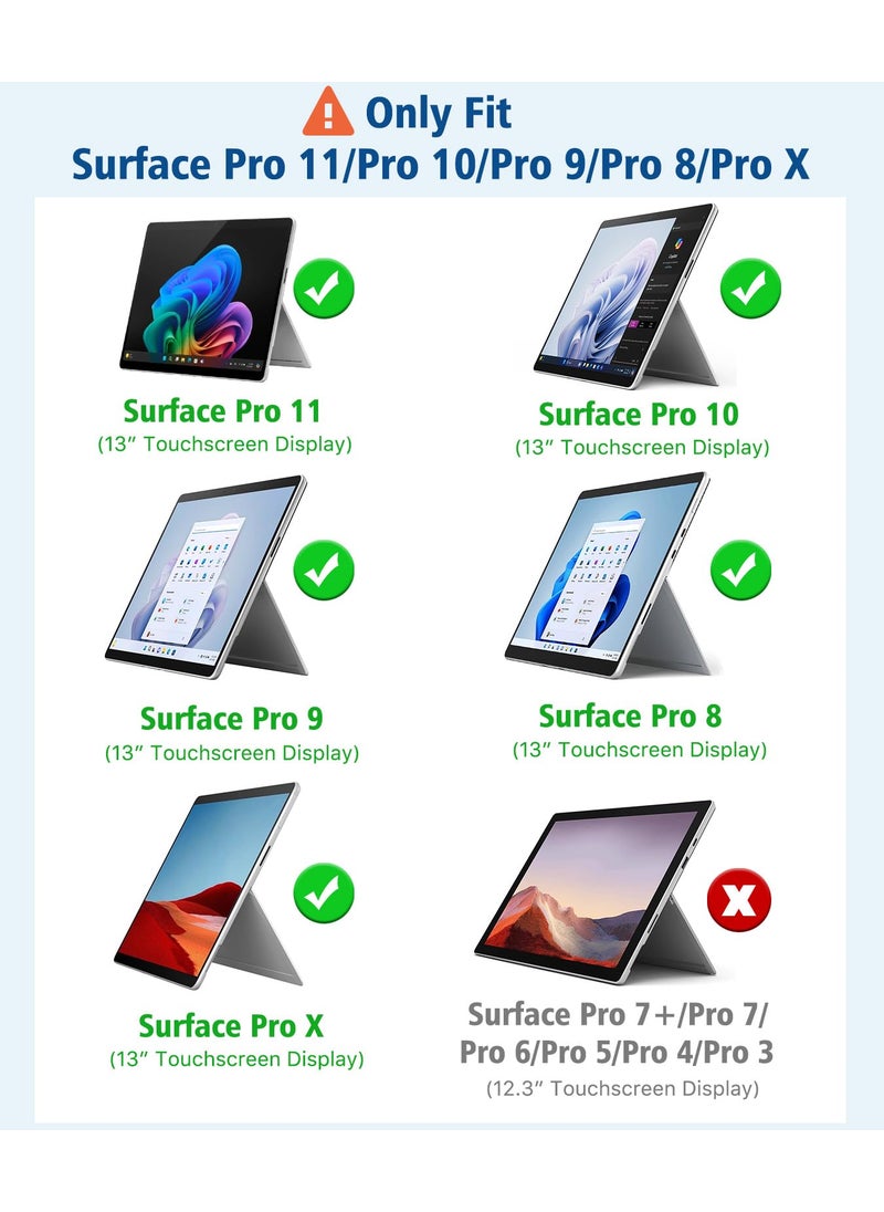 MoKo MoKo 2-Pack Paper Screen Protector for Microsoft Surface Pro 11 2024, Surface Pro 10 / Pro 9 / Pro 8 / Pro X - 13 Inch, Anti-Glare Anti Scratch Writable PET Film, Compatible with Surface Pen, Matte  - Image 2
