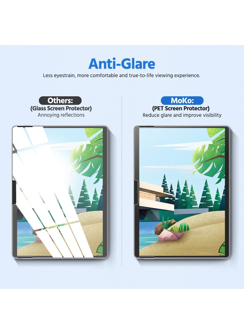 MoKo MoKo 2-Pack Paper Screen Protector for Microsoft Surface Pro 11 2024, Surface Pro 10 / Pro 9 / Pro 8 / Pro X - 13 Inch, Anti-Glare Anti Scratch Writable PET Film, Compatible with Surface Pen, Matte  - Image 5