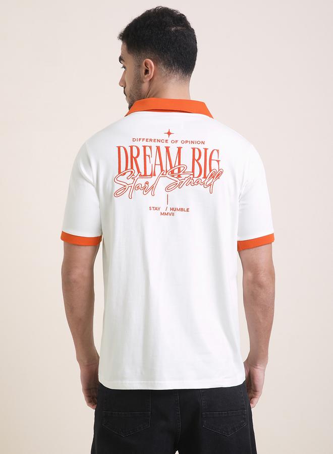 Difference of Opinion Men Relaxed Fit Embroidery Open Collar Polo - Image 5