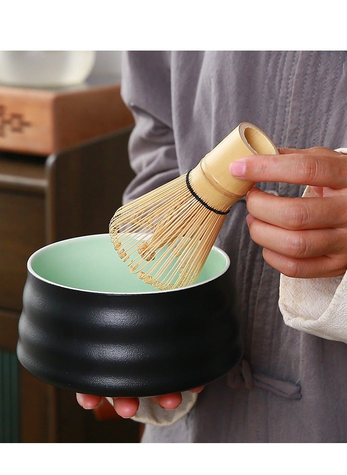 EFUMKE Complete Matcha Whisk Set - 4-Piece Matcha Kit with Ceramic Bowl, Matcha Whisk, Bamboo Scoop, and Whisk Stand - High-Quality Matcha Tea Set for Smooth and Authentic Matcha Preparation. - Image 4