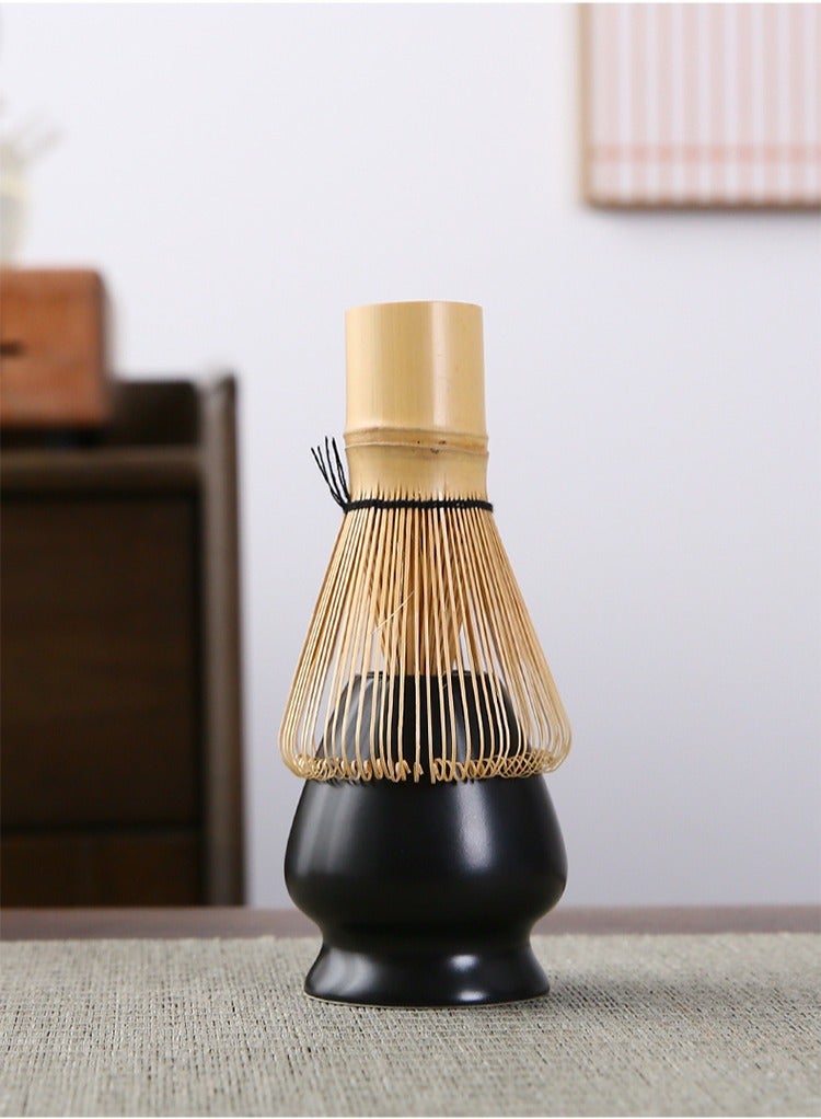 Complete Matcha Whisk Set - 4-Piece Matcha Kit with Ceramic Bowl, Matcha Whisk, Bamboo Scoop, and Whisk Stand - High-Quality Matcha Tea Set for Smooth and Authentic Matcha Preparation.  - Image 3