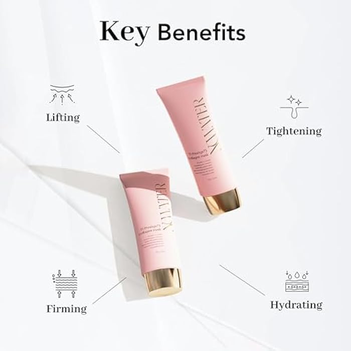 NOWATER Collagen Wrapping Mask, Elasticity Improving, Hydrating, Firming - Hydrolyzed Collagen & Peptide, Glass Skin Peel Off Mask, Korean Skincare for Face (2.4 fl.oz) - Image 3