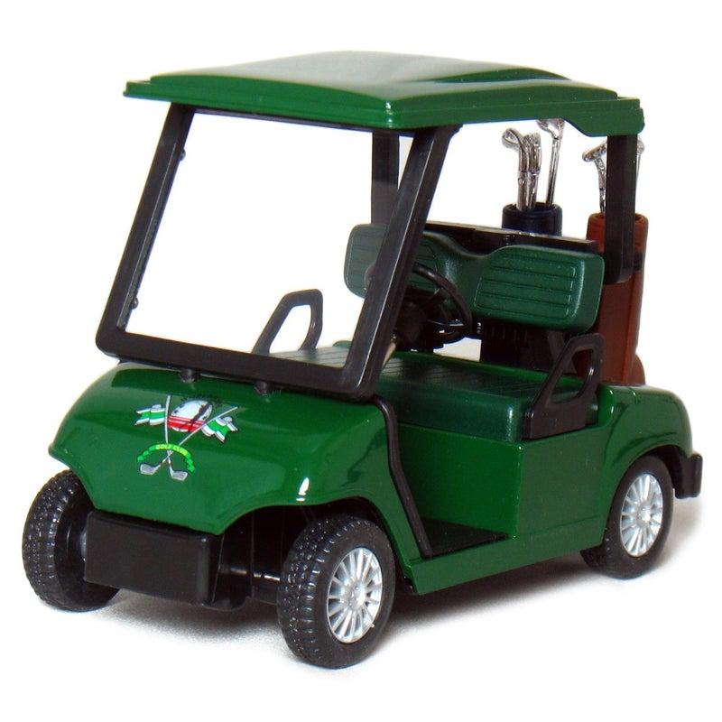 KinsFun - Golf Cart 4Â½" Die Cast Metal Model Pullback Action Toy (Green) - Image 1