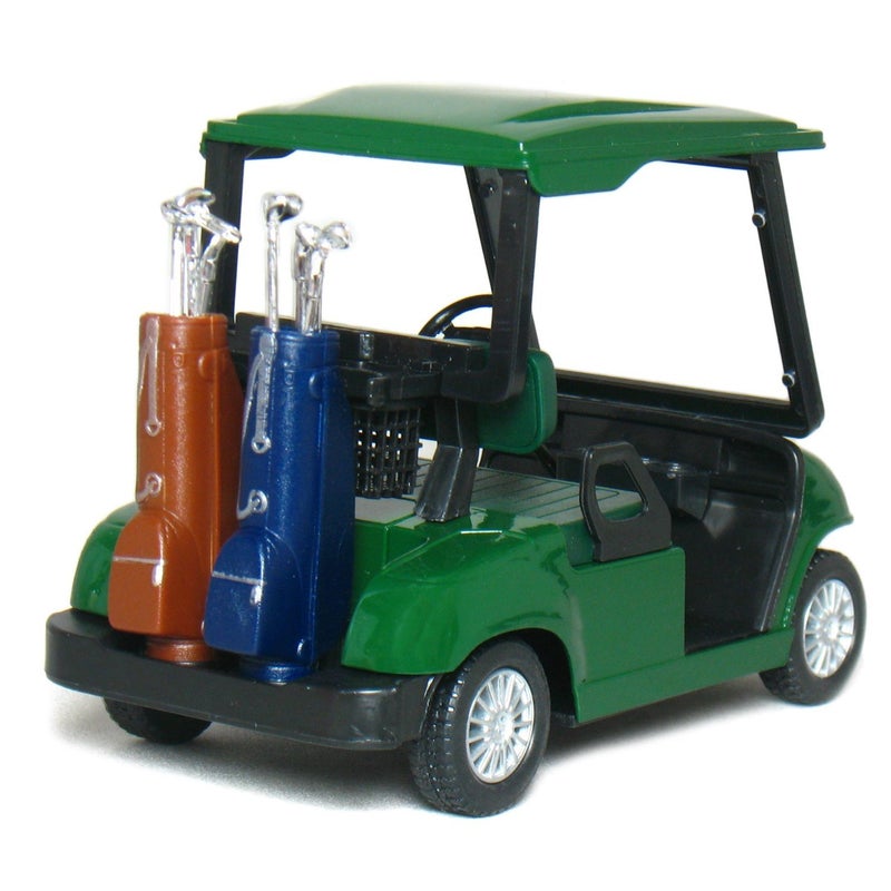 KinsFun - Golf Cart 4Â½" Die Cast Metal Model Pullback Action Toy (Green) - Image 3