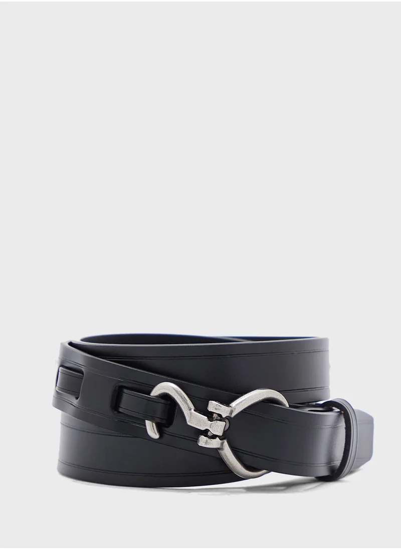 ايلا Weave Detail Waist Belt