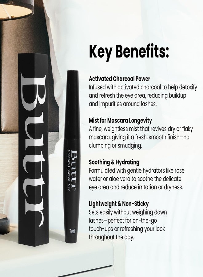 Buttr Waterproof Mascara Black | 24H Long-Lasting Smudge-Proof Formula | Volumizing, Curling & Lengthening Mascara for Women | 7 ml - Image 5