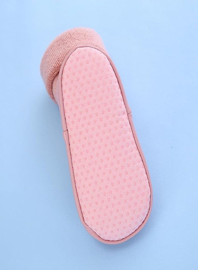 CHACKO Non Skid Sock Shoes for Baby Boy Girls Soft Cotton Booties Old Toddler Breathable Indoor Outdoor Walking Slipper for Active Kids | All Season Wear | 3 Month to 24 Month - Yellow,6-12 Months - Image 4