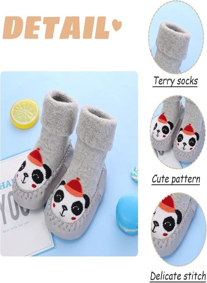 CHACKO Non Skid Sock Shoes for Baby Boy Girls Soft Cotton Booties Old Toddler Breathable Indoor Outdoor Walking Slipper for Active Kids | All Season Wear | 3 Month to 24 Month - Yellow,6-12 Months - Image 5