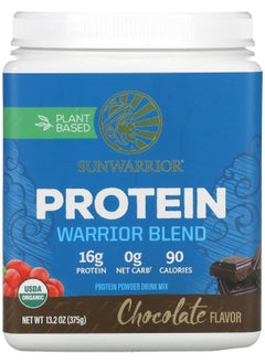 Sunwarrior Warrior Blend Protein Chocolate 13.2 oz (375 g) 