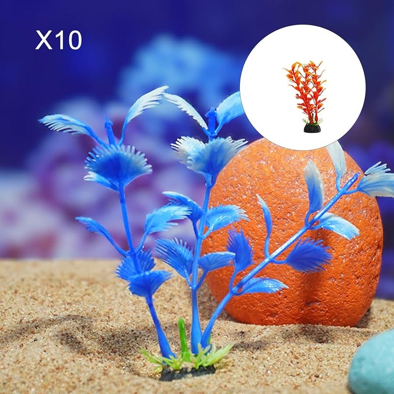 Artificial Aquarium Leaves Plant Decor For Shrimp Tanks Terrarium Habitat - Image 4