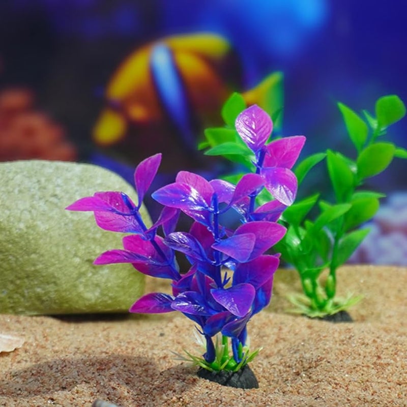 Artificial Aquarium Leaves Plant Decor For Shrimp Tanks Terrarium Habitat - Image 5