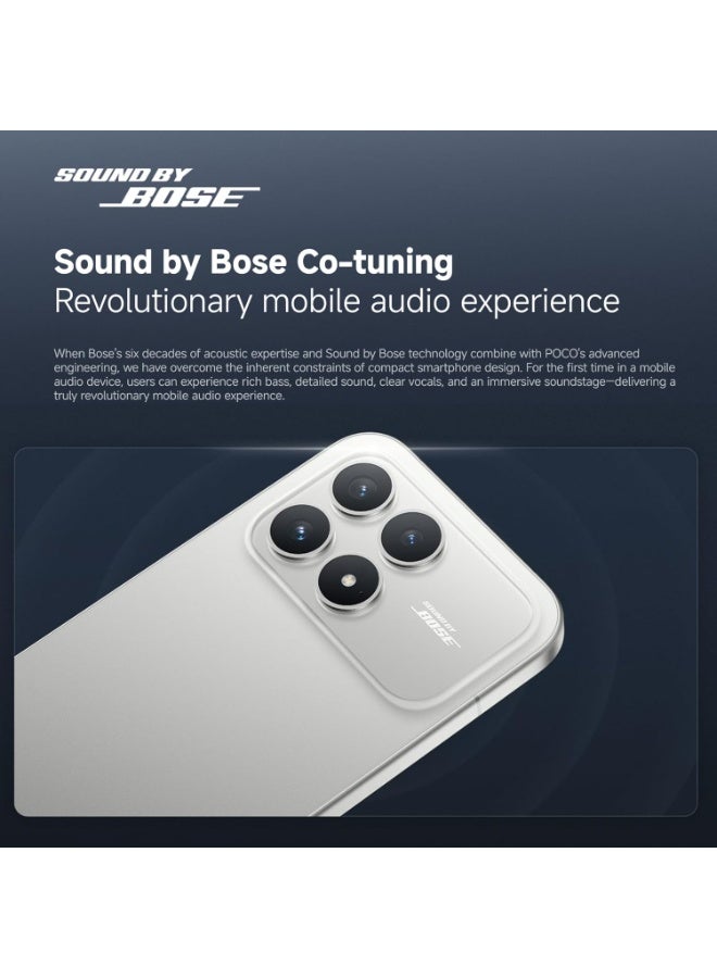 POCO F8 Pro Dual SIM 5G Titanium Silver 12GB RAM 512GB - Global Version - Image 2