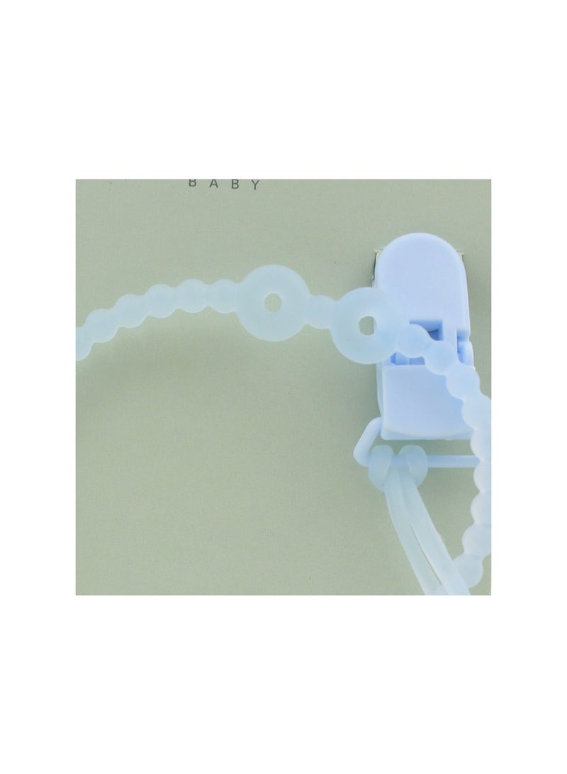 Safari Baby Pacifier Clip Holder Chain – Baby Blue - Image 3