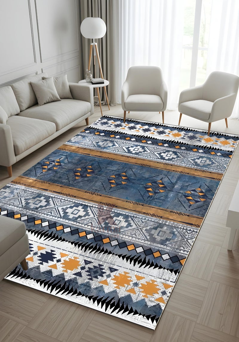 Area Rug Mat Modern Multicolor 3D Design 180 * 280 Cm Soft Touch Anti Slip For Bedroom Living Room Carpet Replacement Cover (Carpet97)