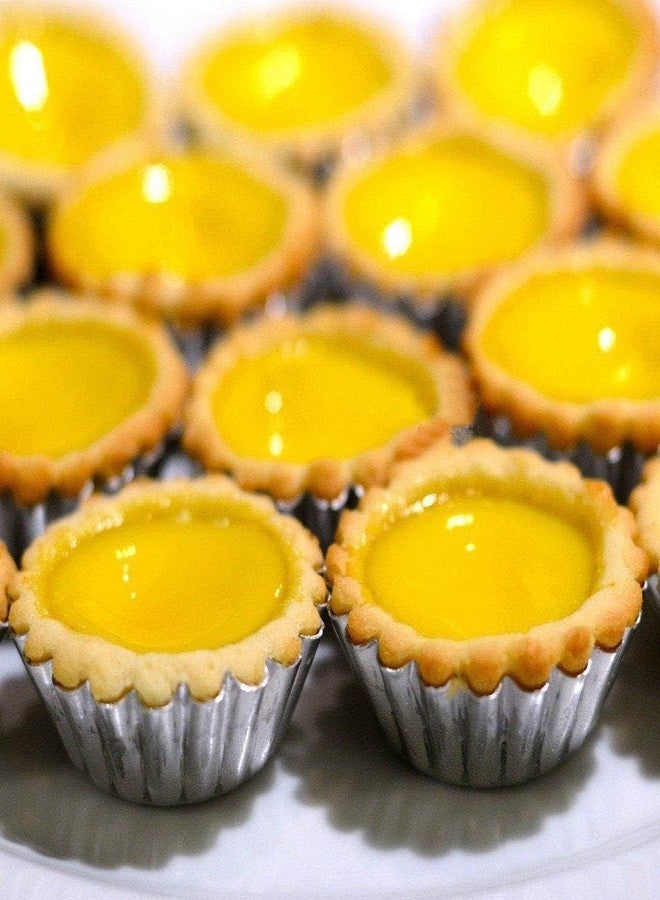 CooKNooK Small Aluminium Cup Cake Tart Pie Baking Mould 8 Pcs (8.4 cm Diameter) cooknook - Image 3