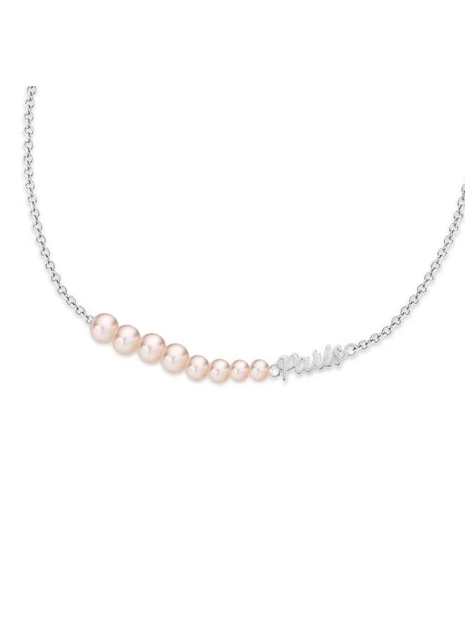 Saint Honore Paris  Perle Silver Necklace with Pink pearls for Women's for Women | Best Price UAE
