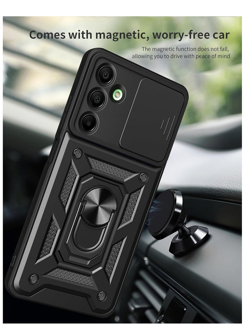 Generic - [1+1 Sets] For Samsung Galaxy A26 Case & Screen Protector Slide Camera Cover with Magnetic Car Mount Tempered Glass Screen Protector - Image 1