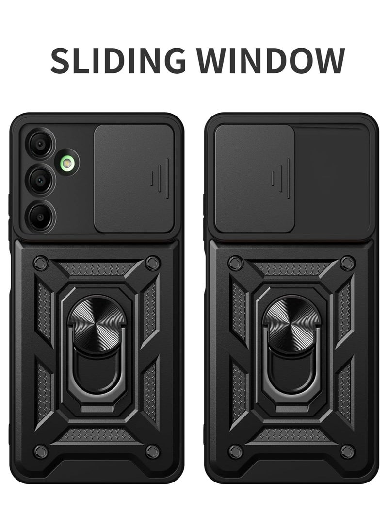 Generic - [1+1 Sets] For Samsung Galaxy A26 Case & Screen Protector Slide Camera Cover with Magnetic Car Mount Tempered Glass Screen Protector - Image 1