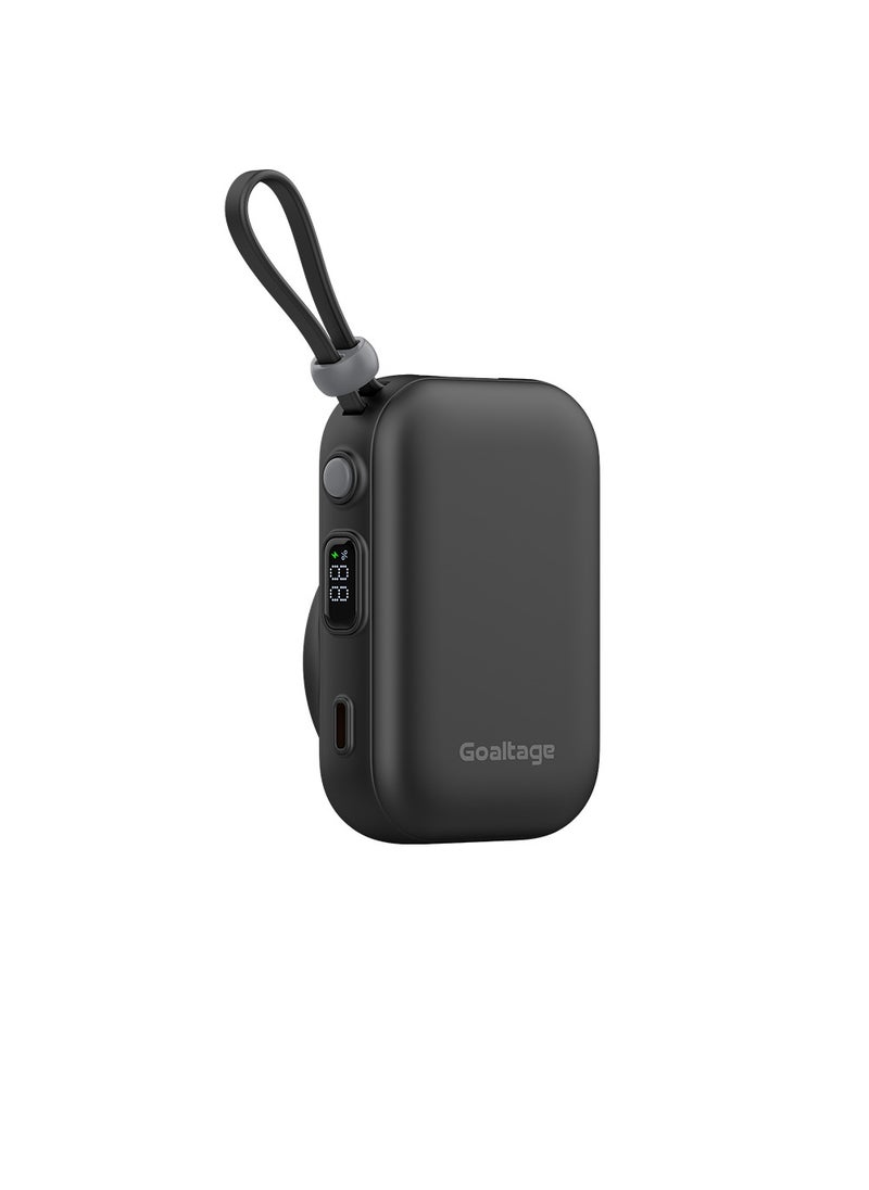 Goaltage - PB04 MagSync 10K Power Bank 20W with Dual Built-in USB-C Cable, Mini Display, and Fast-Charge MagSafe Functionality - Image 1