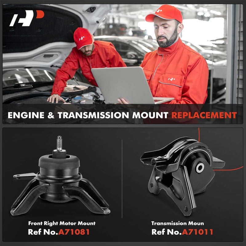 A-Premium مجموعة تثبيت المحرك وناقل الحركة A-Premium لهيونداي سوناتا - Image 2