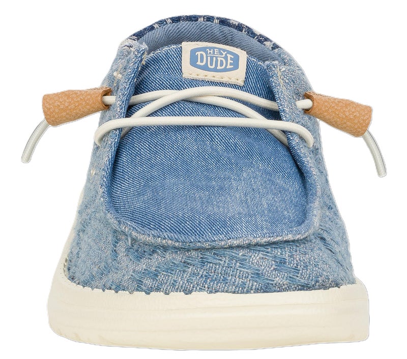 HEYDUDE Women's Wendy Crafted Boho Loafer Shoe, Blue, 10 - Image 1