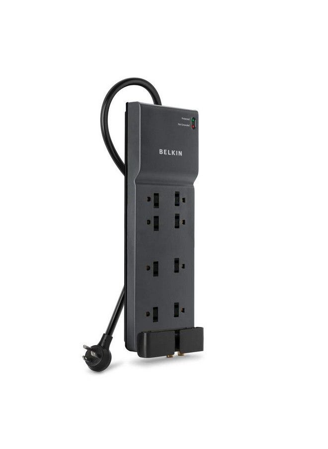 belkin - Surge Protector Power Strip 8 Ac Multiple Plug Outlet & 12 Ft Heavy Duty Extension Cord Outlet Extender Flat Plug Power Strip Great For Home Office & Computer Charging 3550 Joules - Image 1