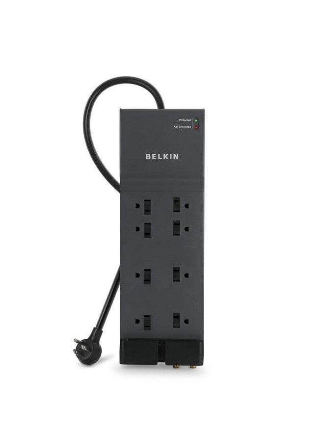 belkin - Surge Protector Power Strip 8 Ac Multiple Plug Outlet & 12 Ft Heavy Duty Extension Cord Outlet Extender Flat Plug Power Strip Great For Home Office & Computer Charging 3550 Joules - Image 1