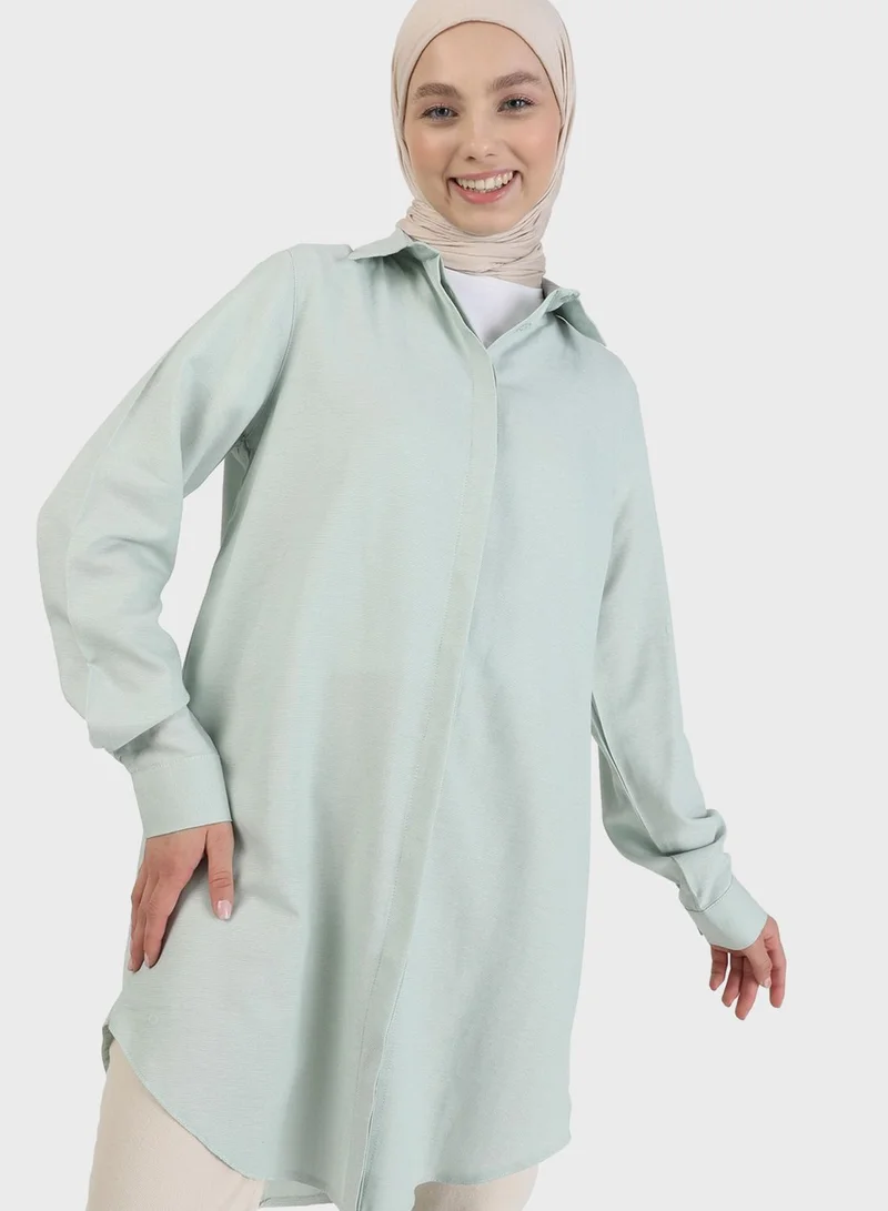 Refka by modanisa Button Down Tunic