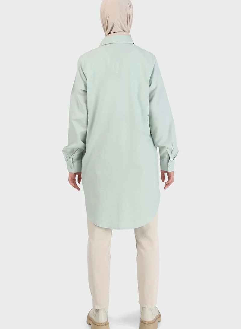 Refka by modanisa Button Down Tunic