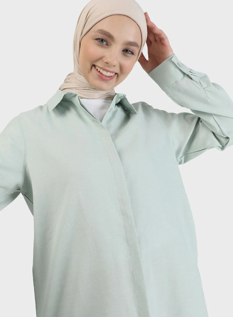 Refka by modanisa Button Down Tunic