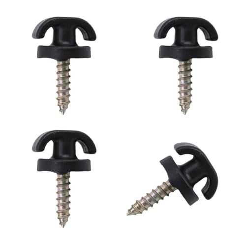 BDZMC 4PCS Car Cargo Net Hooks Tie Down Hanging Fastener Cargo Net Hardware Kit Storage Organizer Net Clips Car Trunk Hook Screw Universal Mesh Pocket Hook for Most Cars - Image 1