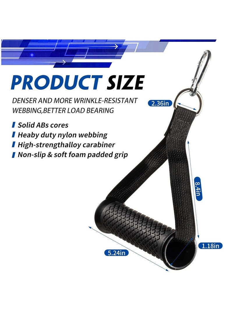 Generic PUMP-KING Exercise Handle, Professional Cable Handle Heavy Duty Sports Handle Cable Machine Accessories ABS Core Handle Fitness Strap Handle Cable Silicone Handle  - Image 5
