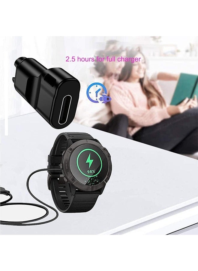 HY Sports Watch Charger to Type C Adapter, 2 Pack Compatible with Garmin Fenix 7/7S/7X/6S/6/6X/5S/5/5X, Instinct 1/2/2S/Tide/Tactical, Forerunner, Vivomove,Vivoactive,Venu Series and More  - Image 4