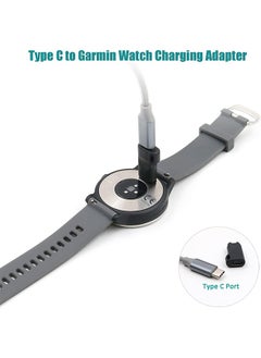 HY Sports Watch Charger to Type C Adapter, 2 Pack Compatible with Garmin Fenix 7/7S/7X/6S/6/6X/5S/5/5X, Instinct 1/2/2S/Tide/Tactical, Forerunner, Vivomove,Vivoactive,Venu Series and More  - Image 2