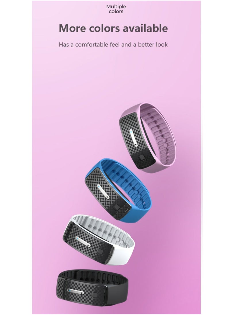 EVEREEN Electronic Bionic Wave Charging Summer Anti-mosquito Pest Control Wristband For Children Ultrasound Mosquito Repellent Bracelet (White)  - Image 5