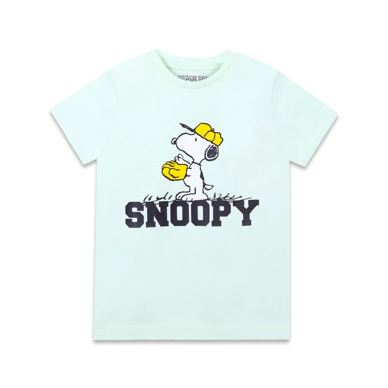 Peanuts Peanuts Snoopy Kids Boy's Short Sleeve 100% Cotton T-Shirt