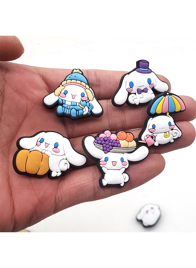 10 pieces of cartoon shoes decorative ornament for sandals, cute accessories for adults, small, PVC, Decoration Charms for Clogs Shoe/Sandals Bracelet Wristband Slippers Set - Image 3