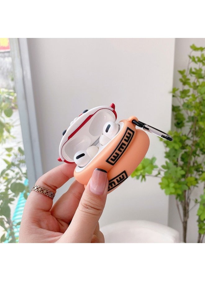 Generic - For Airpods Protective Case Pro Skunk 2 Sasuke 1/2 Second Generation Naruto Wireless Bluetooth Headset Silicone Case-Color:[Cat Skat] + Hook-Applicable Model:airpods 1/2 Generation - Image 1